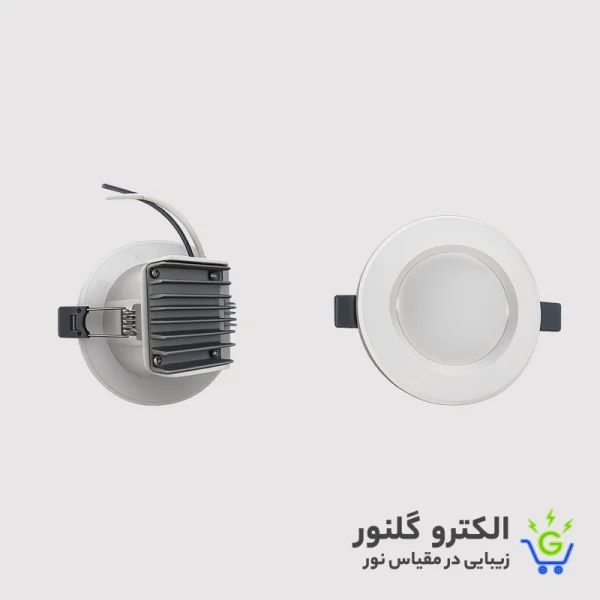 پنل 9 وات SMD گرد توکار یخی سیتکولایت {لومینیس} {کارتن 50تایی}