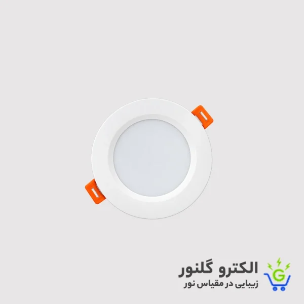پنل 7 وات اقتصادی گرد توکار مهتابی طلوع شمس (کارتن 100تایی)