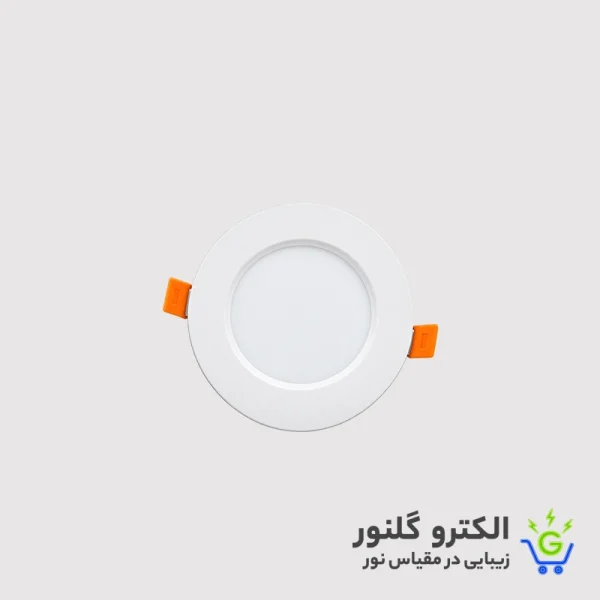 پنل 9 وات بک لایت گرد توکار مهتابی طلوع شمس (کارتن 100تایی)